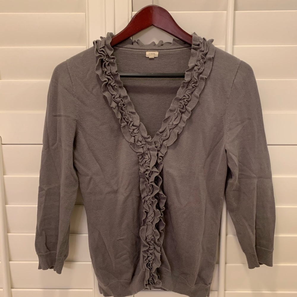 J.Crew - Girly grey cardigan sweater